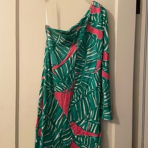 Lilly Pulitzer - One shoulder long sleeve dress